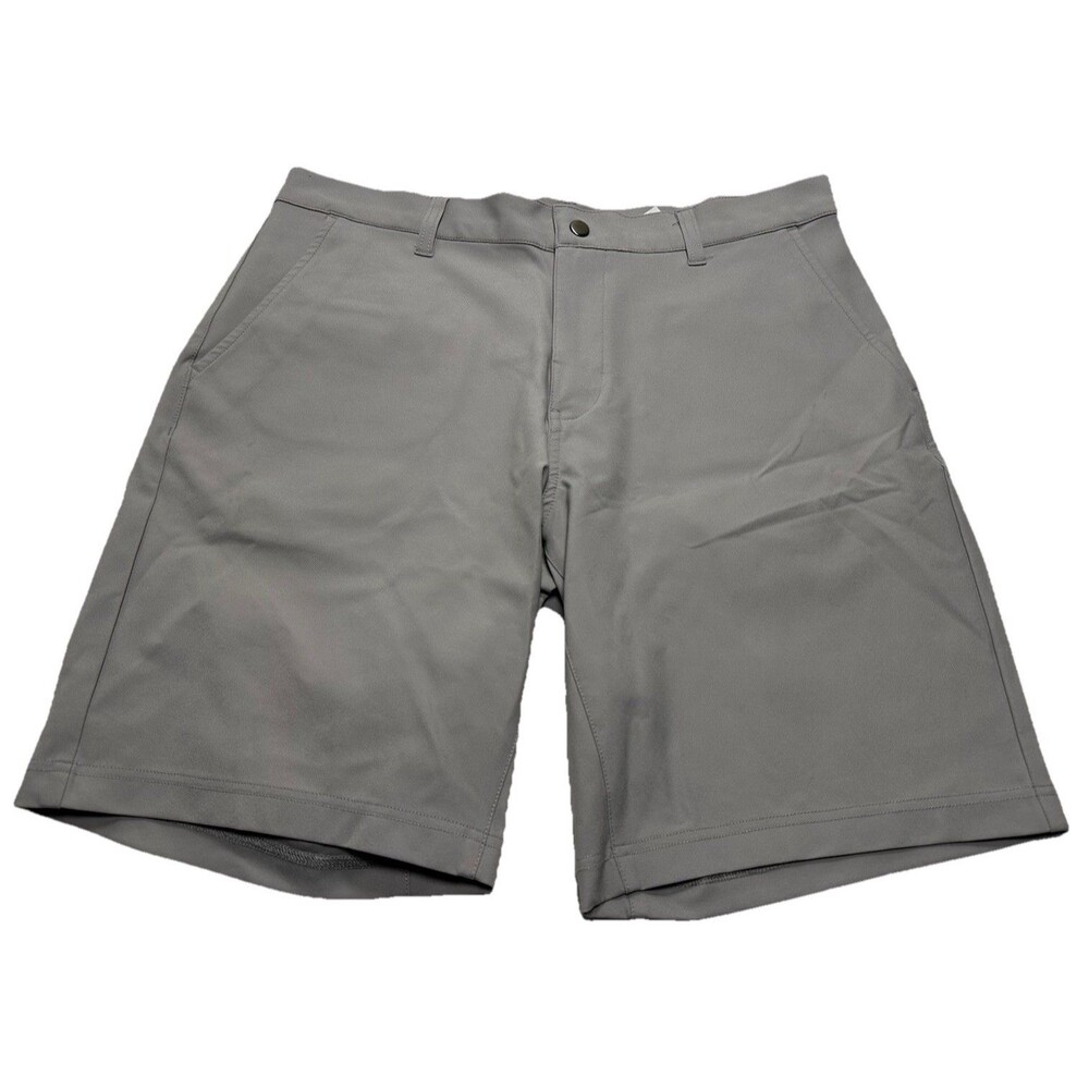 Men's State & Liberty Athletic Fit Shorts 9" Size 34 Light Grey